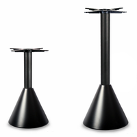 Pièces de meubles décoratifs de base de table en acier de fonte de forme conique Lifepursue