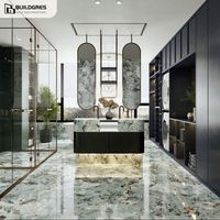 Panneau en pierre frittée à veinage noir et blanc brillant, résistant à l'usure, carrelage mural pour salle de bain, remplace le marbre naturel, 1200*2400mm