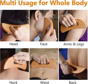 Tabla de madera de haya para masaje Gua Sha anticelulítico, removedor de callos para pies, herramienta de terapia de madera para modelar el cuerpo - Product Image 5