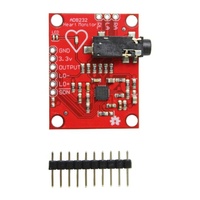 Module Ecg AD8232 Mesure du battement du coeur Kit de module de capteur de surveillance Ecg sans soudure