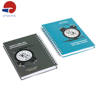 Carnet de notes de luxe à couverture rigide, écologique, design personnalisé, reliure spirale, impression offset, vente en gros