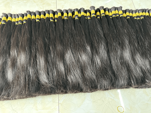 Vague droite soyeuse/vague soyeuse/vague naturelle paquets de cheveux humains originaux en vrac Vietnam Extensions de cheveux d'usine - Product Image 6