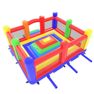 Castello Gonfiabile Classico Arcobaleno Commerciale per Bambini, Ideale per Noleggio Feste e Divertimento in Giardino - Product Image 3