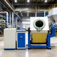 Fourneau de fusion électrique à induction industriel Topyro pour la fusion de métaux ferreux, d'acier, de cuivre et d'aluminium