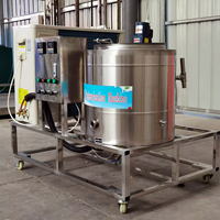 Machine de pasteurisation de crème glacée au lait en acier inoxydable 100L refroidissant la machine de pasteurisation de jus d'orange