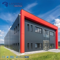 Entrepôt industriel préfabriqué en structure métallique à pignon, modèle 2025 populaire