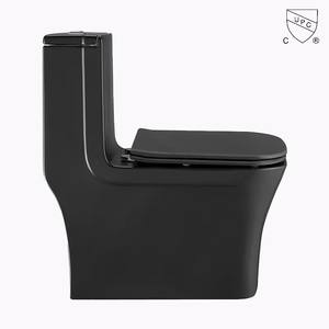 Cupc Matte <strong>Black</strong> Wc Sanitary Ware Porcelain Floor Mounted Inodoro <strong>Toilet</strong> Bowl Bathroom Tornado Siphoni Ceramic One Piece <strong>Toilet</strong> - Product Image 3