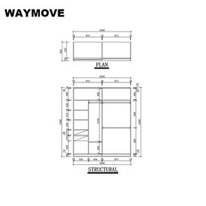 WAYMOVE in legno per bambini e bambini guardaroba <span class=keywords><strong>con</strong></span> <span class=keywords><strong>specchio</strong></span> per camera da letto uso di mobili per la casa - Product Image 5