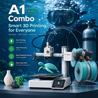 A1 Mini Combo Printer 3D FDM Edukasi Versi Global dengan Auto Bed Leveling dan Wifi Link untuk Pelatihan Siswa