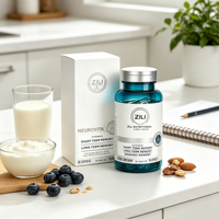 Capsules de soutien cérébral en marque blanche, 50 unités, complément pour la mémoire et la concentration avec vitamines B6, B12 et acide folique