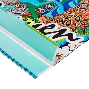 Lianyou ถุงผ้าโพลีธีนด้านข้างขนาดเล็กโลโก้ซูเปอร์มาร์เก็ตขอขอบคุณถุงช้อปปิ้งสำหรับบรรจุภัณฑ์พร้อมส่งของขวัญพลาสติก - Product Image 3