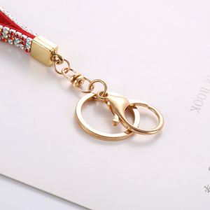 Rhinestone Keychain Sparkle Bling Glitter Crystal Lanyard <b>Key</b> <b>Chain</b> Bracelet Wristlet Bangle <b>Key</b> Ring Holder - Product Image 3