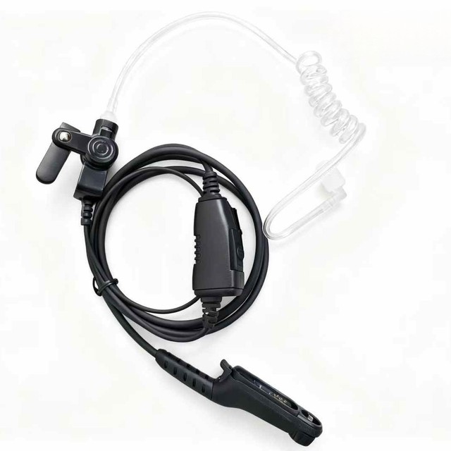Two Way Radio Acoustic Tube Earpiece Premium 1-wire Audio Accessory Global Coverage IP55 IPX5 Water Resistance for R7 ION