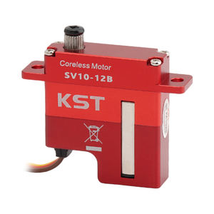 Ventas Calientes KST SV10-12B DC12V Super Alto Voltaje 14.0Kgf.cm 0.10seg/60. Arranque Suave de Aleación de Aluminio sin Núcleo para Planeadores RC - Product Image 5