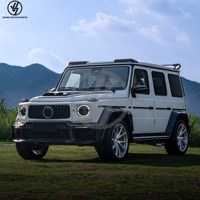 Nouveau kit carrosserie Saive 2019+ en fibre de carbone sèche brillante, tissage sergé, style R, pour Mercedes-Benz Classe G G63 W465, comprenant la calandre principale et les éléments arrière