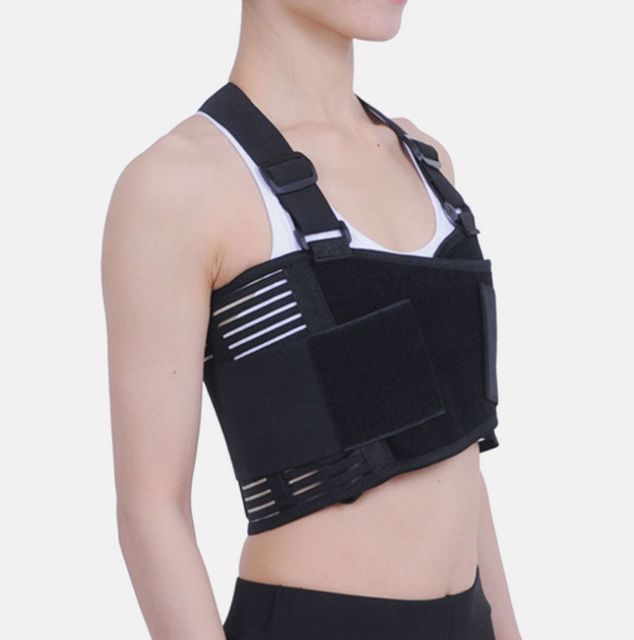 High Quality Breathable Chest Protector Wrap with Compression Support Elastic Chest Binder Rib Brace