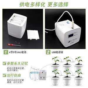 Système d'irrigation goutte à goutte intelligent Widoo, minuterie d'arrosage automatique pour plantes en pot, alimentation par prise, efficace en matière d'eau - Product Image 3