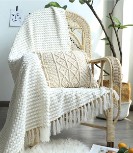 Couverture blanche super Spot, tissage de luxe, pour canapé - Product Image 3