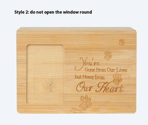 Bambu ahşap Pet çekmeceler & <span class=keywords><strong>Urns</strong></span> anıt hediyeler için fotoğraf cenaze malzemeleri ile köpek ve kedi kremasyon külleri - Product Image 5