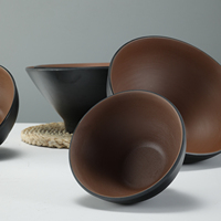 Bol à soupe rond en mélamine doré moderne, personnalisé, écologique et de haute qualité, pour fêtes, ramen japonais, curry et riz