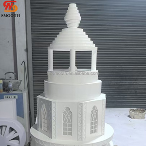 SMOOTH Luxury 5ft Church Light Up Cake Display Stand Banquet Dessert <b>Prop</b> <b>Wedding</b> Luminous Castle Cake Tower - Product Image 5