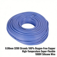 Cable de Silicona de 6AWG 16mm², 1000V, Retardante de Llama, con Conductor de Cobre Estañado, para Cableado de Baterías de Vehículos Eléctricos, Drones y RC, Personalizable