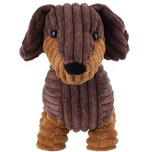 Butoir <span class=keywords><strong>de</strong></span> <span class=keywords><strong>porte</strong></span> en tissu animal lesté rempli <span class=keywords><strong>de</strong></span> sable pour chien en velours côtelé marron mignon butées <span class=keywords><strong>de</strong></span> <span class=keywords><strong>porte</strong></span> teckel décoratives - Product Image 3