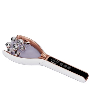 Appareil de relaxation sonique pour le visage et le cou avec chargement USB, design en arc doré, adapté à la peau, portable, équipement personnel de soin de la peau pour les voyages - Product Image 4