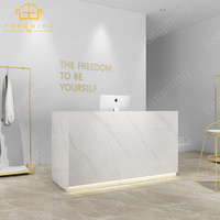 Meuble de réception de beauté moderne multifonctionnel en marbre de haute qualité et bon marché pour salon
