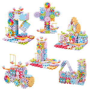 Thousand Change Electric <b>Building</b> <b>Blocks</b> 83 Pieces DIY Gear Rotating Toy Educational Assembly For Children Age 5 7 Years - Product Image 4