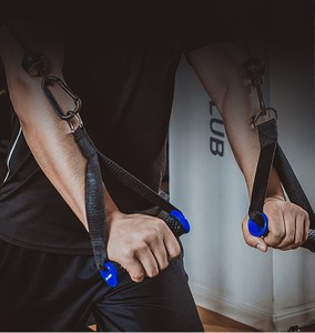 <span class=keywords><strong>Machine</strong></span> à câble améliorée Accessoires de fitness à domicile lourds Poignée d'exercice de gymnastique avec noyau ABS TPR pour la <span class=keywords><strong>musculation</strong></span> - Product Image 6
