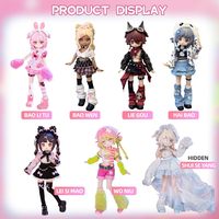 Authentic Freedom Advocates Figurine d'action anime mignonne en ABS, série animaux électroniques, modèle de collection, boîte mystère