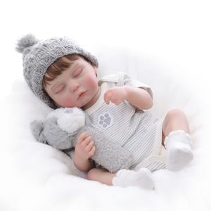 Poupées de sommeil Yeezwood 50 cm Poupée bébé reborn en silicone pleine longueur Jouet réaliste Bébé nouveau-né en silicone souple Poupée reborn en silicone pour fille - Product Image 4