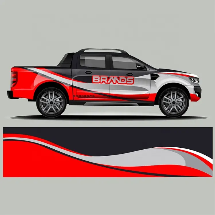 Commercial personnalisé impression voiture véhicule vinyle wrap décalcomanies entreprise marque logo publicité auto voiture van camion wrap graphiques autocollants