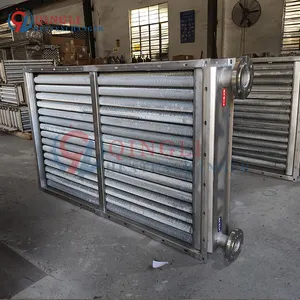 Industrial Stainless Steel Finned Water Air Heater for Drying Process