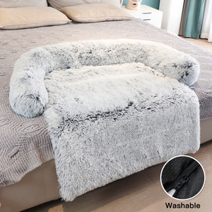 Cama Redonda para Perro de 40 cm, Ecológica, de Piel Sintética con Relleno de Algodón, Cálida, Afelpada, en Forma de Donut, Lavable, para Todas las Estaciones, con Diseño Sólido - Product Image 5