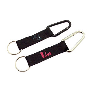 Custom Polsbandjes Polyester Gevlochten Riem Geweven Geborduurd Logo Sleutelhanger Custom Lanyard Met Karabijnhaak - Product Image 3