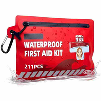 Trousse médicale d'urgence portable étanche IPX7, sac étanche à fermeture éclair, design réfléchissant et écologique pour la natation et la navigation de plaisance