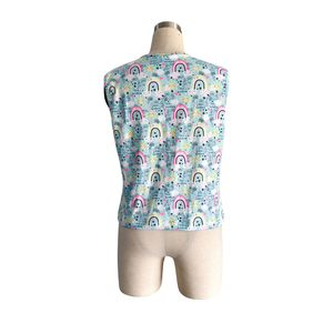 Camicetta Estiva Personalizzata da <span class=keywords><strong>Donna</strong></span> a Maniche Corte, Camicia Estiva in Tessuto di Seta di Latte, T-shirt Senza Maniche Morbida, Abbigliamento per Adulti - Product Image 5