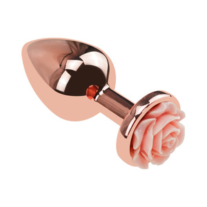 New Rose Gold Metal anal <b>plug</b> shorts small <b>medium</b> large 3 size super big anal <b>butt</b> <b>plug</b> sex toy for women man couple - Product Image 4