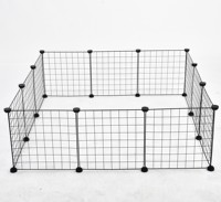 Ybgai bricolage parc pour animaux de compagnie 35*41cm Portable chien chat lapin chenils en métal petit animal de compagnie Animal maison Cage