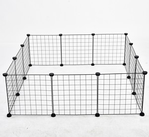 Ybgai DIY evcil hayvan oyun parkı 35*41cm taşınabilir köpek kedi tavşan Metal <span class=keywords><strong>Kennels</strong></span> küçük Pet hayvan evi kafes - Product Image 3