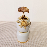 Brûleur d'encens arabe en céramique et métal blanc, design moderne et luxueux, portable, pour la maison, les fêtes et les mariages, décoration du Ramadan