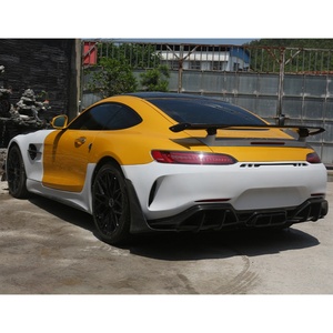 Kit de carrosserie semi-carbone pour modification et amélioration de voiture, pare-chocs avant et arrière, jupes latérales, ailes pour Benz 2015-2023 AMG GT GTR PRO - Product Image 5
