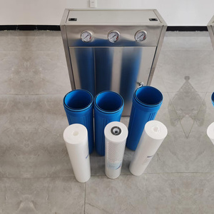 Système de filtration d'eau pour toute la maison en acier inoxydable 304, 3 étapes, 20" x 4.5" Big Blue, 3 manomètres, 1" BSP, PFAS en stock en Australie - Product Image 2