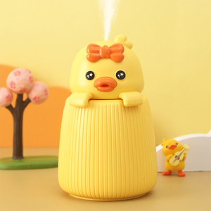 Phim hoạt hình <span class=keywords><strong>mini</strong></span> máy tính để bàn tạo độ ẩm dễ thương chút màu vàng vịt sương mù khối lượng Hydration Meter nhà ký túc xá xe USB hương liệu - Product Image 3