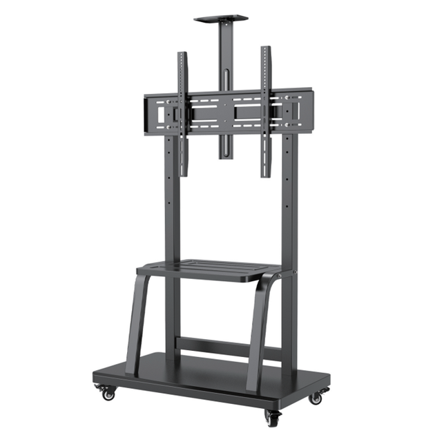 Hot Selling Height Adjustable Mobile Floor TV Stand Mobile TV Carts TV Mounts Fits for 32-70 Inch  LCD Display