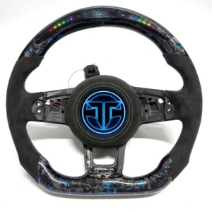 Volant sport en fibre de carbone forgée pour VW MK7 GTI <span class=keywords><strong>Golf</strong></span> 6 7 CC Polo Passat B8 Accessoires de modification intérieure automobile - Product Image 6