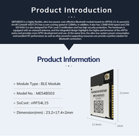 Module émetteur-récepteur Bluetooth MINEWSEMI NRF54L15 pour u.FL, module BLE 5 ME54BS03 avec 1,5 Mo de mémoire Flash pour sonorisation de canal maillé