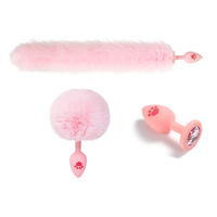 SM Sensual Plug Anal en Silicone en Forme de Diamant à Griffes de Chat, Vibrateur Anal, Plug Anal Creux pour Femmes
